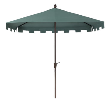 Sidney 9 ft. Classic MidCentury Rectangular Half Market Patio Umbrella